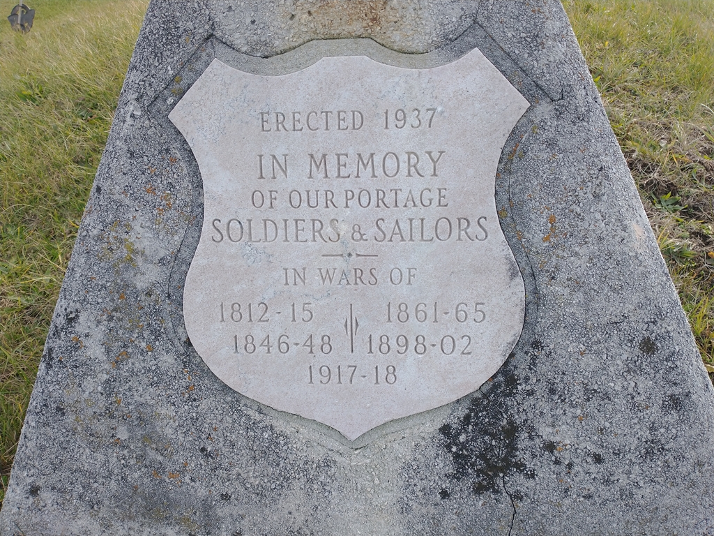PORTAGE SOLDIERS & SALORIS WAR MEMORIAL SHIELD