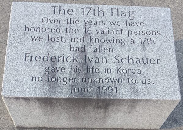 THE 17TH FLAG WAR MEMORIAL