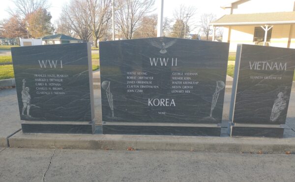 FREEDOM POST NO. 183 WAR VETERANS MEMORIAL