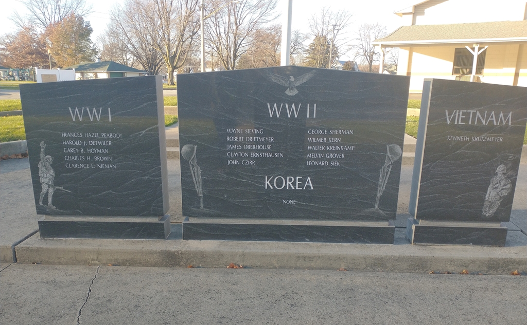 FREEDOM POST NO. 183 WAR VETERANS MEMORIAL