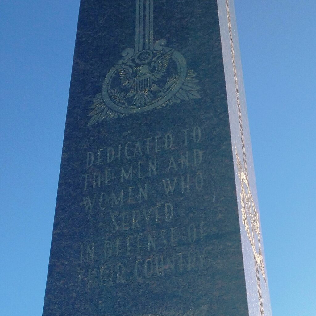PERRYSBURG WAR VETEANS MEMORIAL DEDICATION STONE