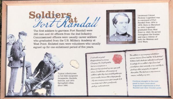 SOLDIERS AT FORT RANDALL MEMORIAL PANEL