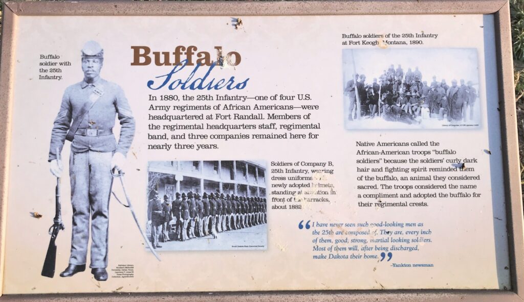 BUFFALO SOLDIERS FORT RANDALL MEMORIAL PLAQUE