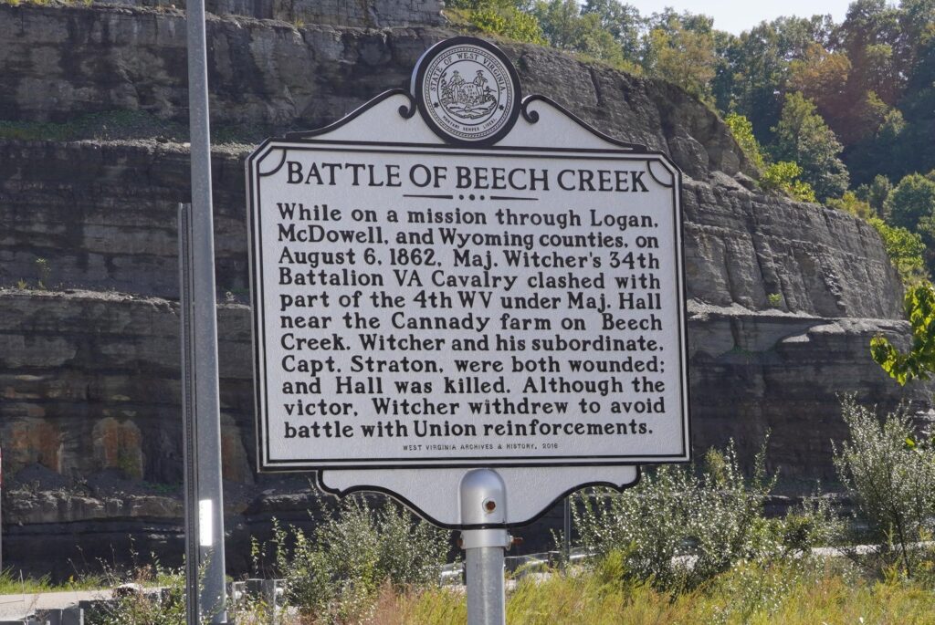 BATTLE OF BEECH CREEK WAR MEMORIAL MARKER