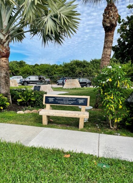 NAVY SEAL TY WOODS MEMORIAL BENCH