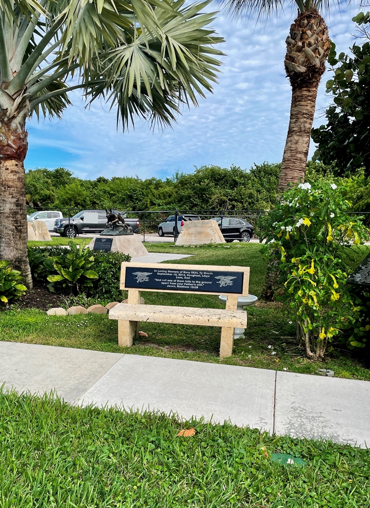 NAVY SEAL TY WOODS MEMORIAL BENCH