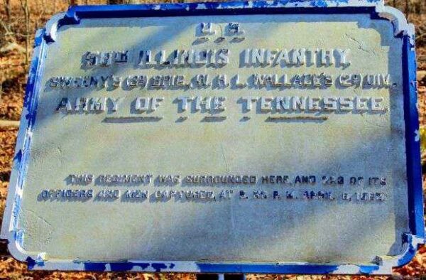 U.S. 58TH ILLINOIS INFANTRY MEMORIAL PLAQUE