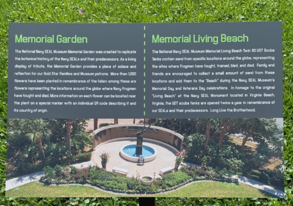 MEMORIAL GARDEN/MEMORIAL LIVING BEACH MARKER