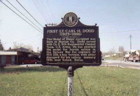 FIRST LT. CARL H. DODD MEMORIAL MARKER