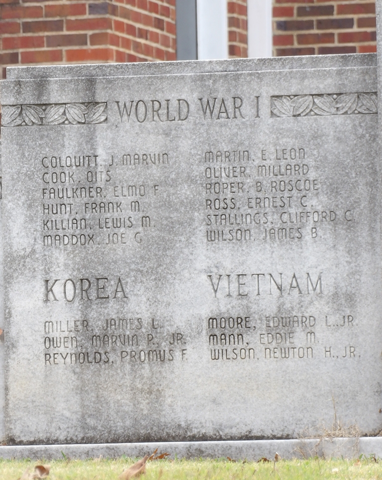 LAMAR COUNTY WAR VETERANS MEMORIAL STONE A
