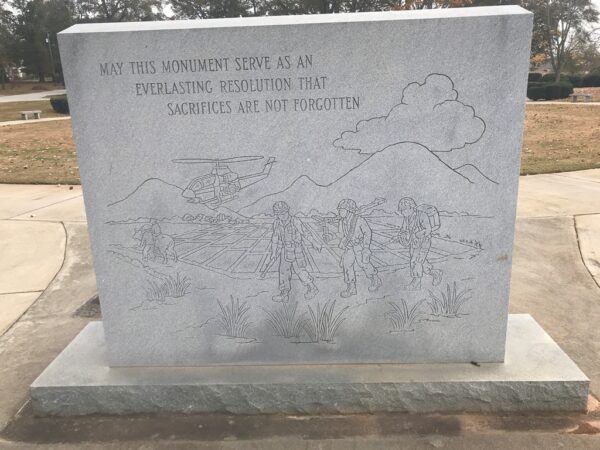 SPALDING COUNTY VIETNAM WAR MEMORIAL BACK