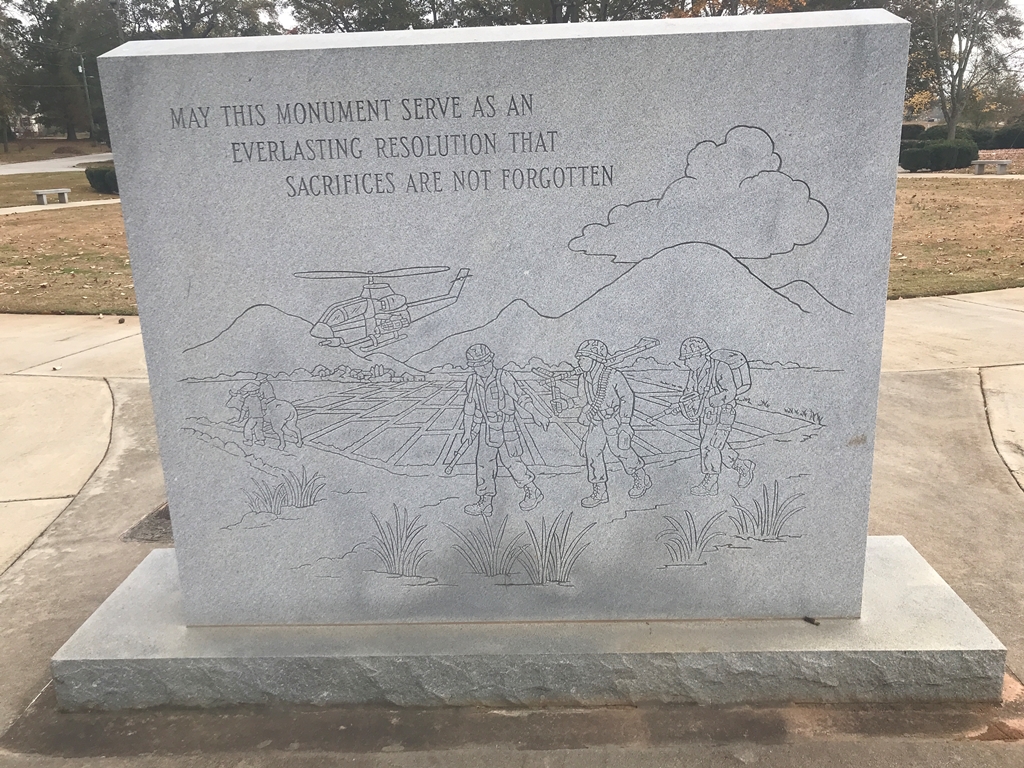 SPALDING COUNTY VIETNAM WAR MEMORIAL BACK