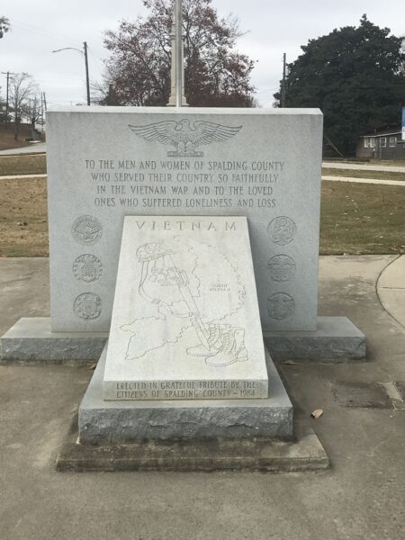 SPALDING COUNTY VIETNAM WAR MEMORIAL FRONT