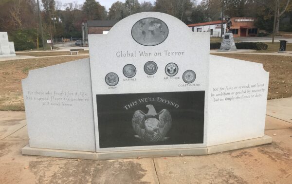 CITY OF GRIFFIN GLOBAL WAR ON TERROR MEMORIAL BACK