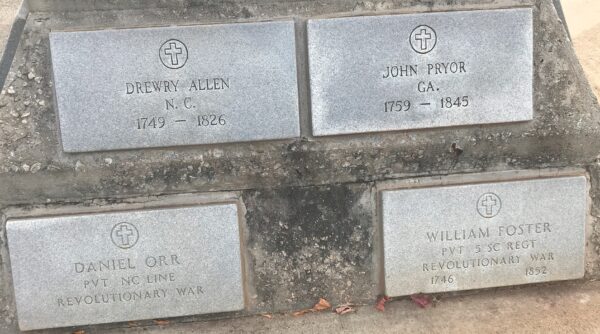 IN MEMORY OF REVOLUTIONARY SOLDIERS WAR MEMORIAL SIDE C