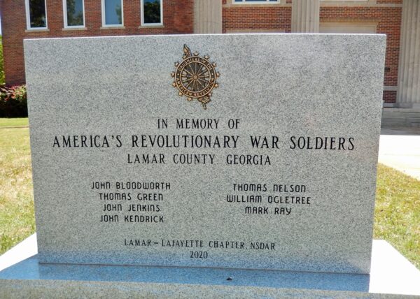 LAMAR COUNTY REVOLUTIONARY WAR SOLDIERS MEMORIAL