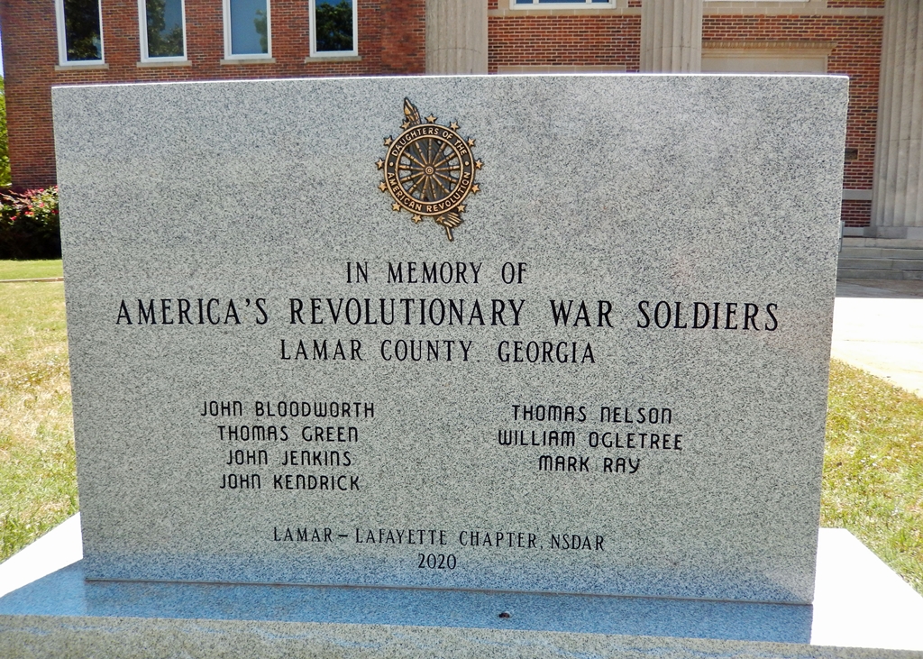 LAMAR COUNTY REVOLUTIONARY WAR SOLDIERS MEMORIAL