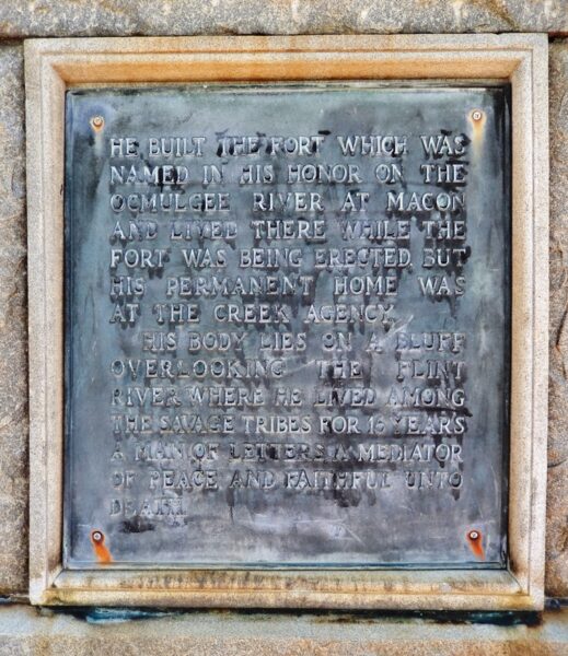 COLONEL BENJAMIN HAWKINS WAR MEMORIAL PLAQUE D