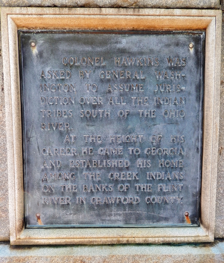 COLONEL BENJAMIN HAWKINS WAR MEMORIAL PLAQUE C