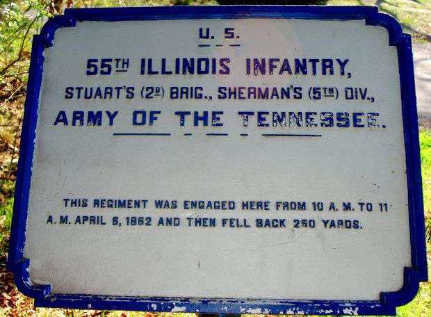 U.S. 55TH ILLINOIS INFANTRY MEMORIAL PLAQUE II