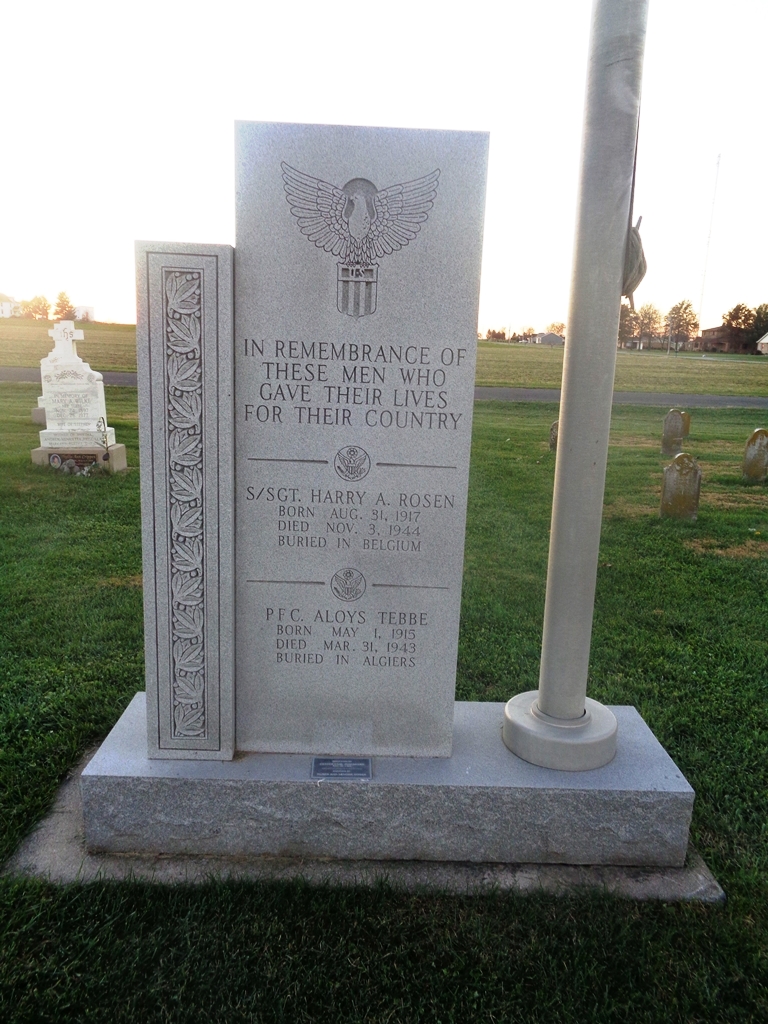 SAINT ROSE CEMETERY ALL VETERANS MEMORIAL FRONT