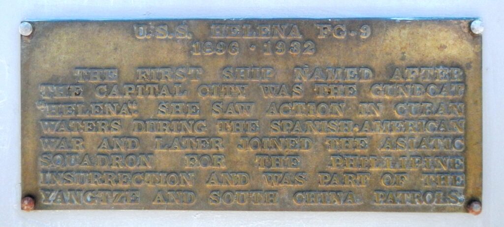 U.S.S. HELENA WAR MEMORIAL PLAQUE B