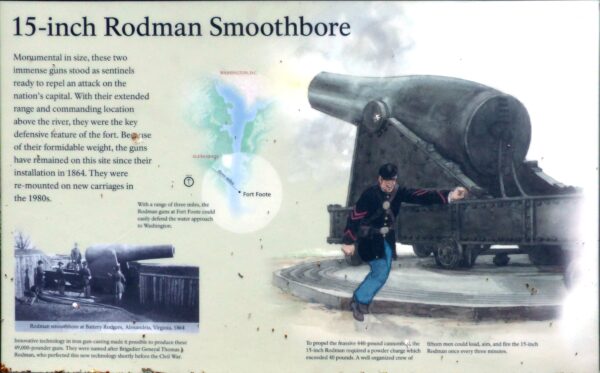 15-INCH RODMAN SMOOTHBORE WAR MEMORIAL PANEL