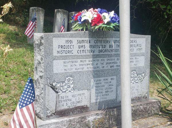 30TH REGIMENT INFANTRY U.S.C.T. U.S. COLORED TROOPS MEMORIAL