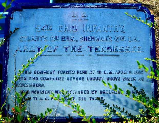 U.S. 54TH OHIO INFANTRY MEMORIAL PLAQUE II
