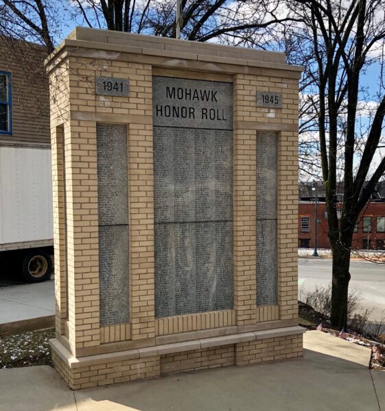 MOHAWK HONOR ROLL WAR MEMORIAL