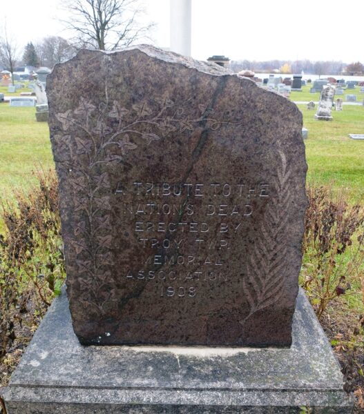 TROY TWP TRIBUTE TO THE NATIONS DEAD MEMORIAL