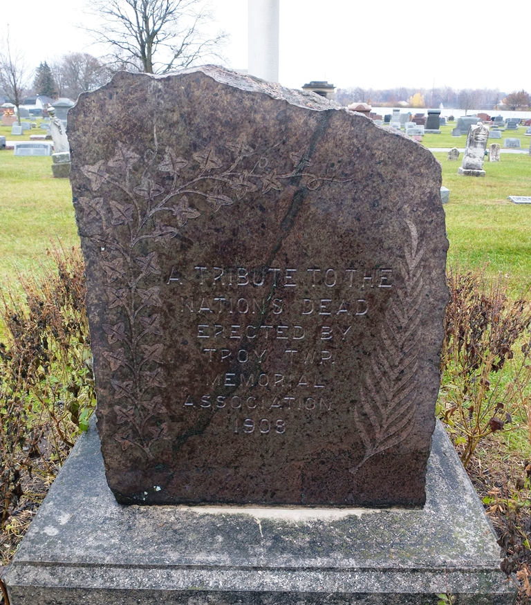 TROY TWP TRIBUTE TO THE NATIONS DEAD MEMORIAL