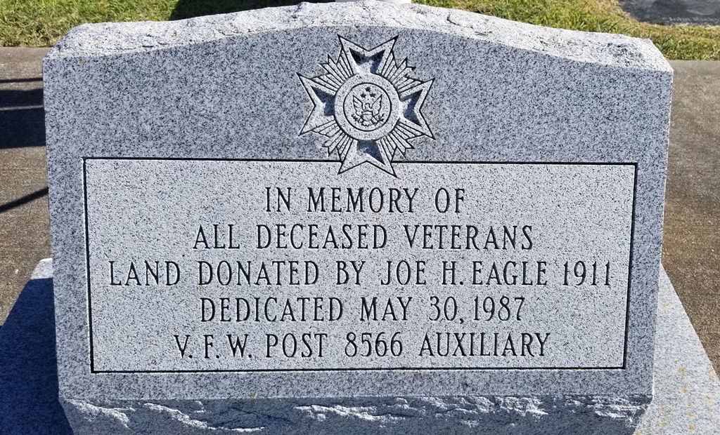 V.F.W. POST 8566 AUXILIARY ALL DECEASED VETERANS MEMORIAL