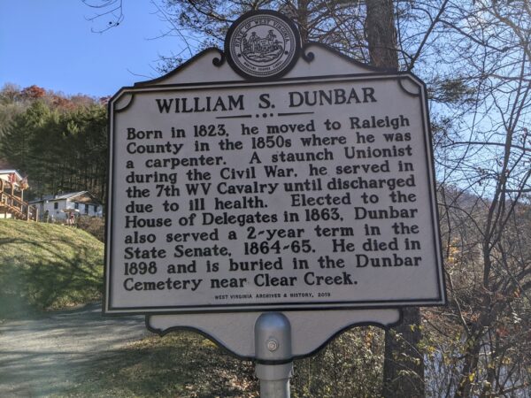 WILLIAM S. DUNBAR WAR MEMORIAL MARKER