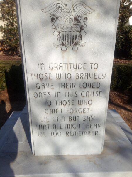 A MEMORIAL TO THE FALLEN SIDE A