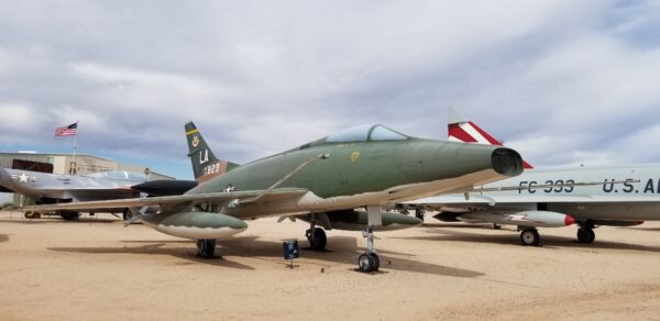 NORTH AMERICAN F-100C SUPER SABRE FIGHTER MEMORIAL AIRCRAFT