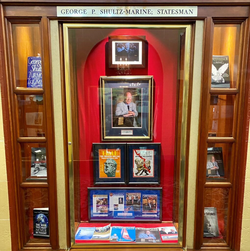 GEORGE P. SHULTZ-MARINE; STATESMAN MEMORIAL PLAQUE