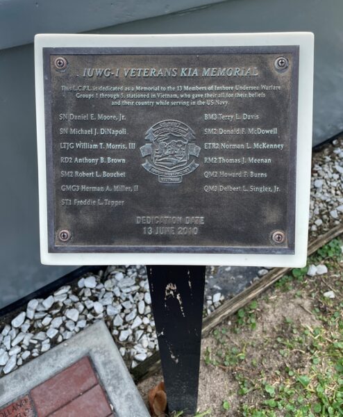 IUWG-1 VETERANS KIA MEMORIAL PLAQUE