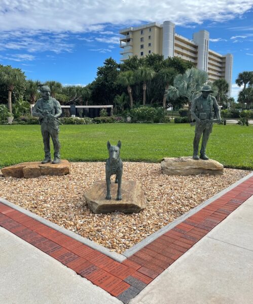 NEVER OUT OF THE FIGHT WAR MEMORIAL
