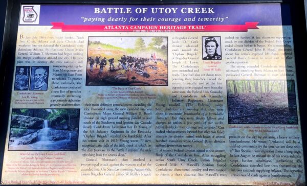 BATTLE OF UTOY CREEK WAR MEMORIAL PLAQUE