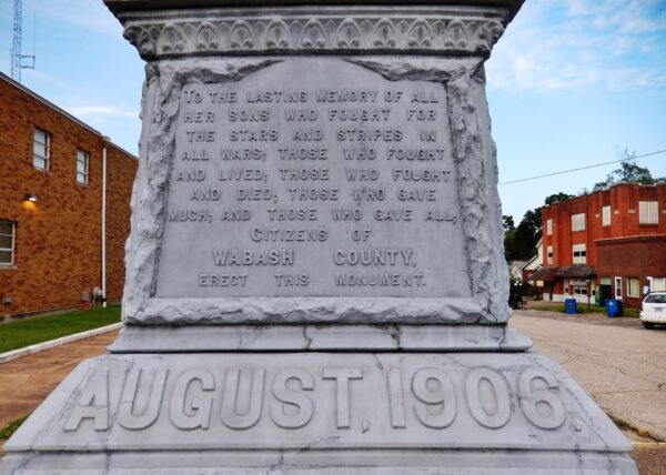 WABASH COUNTY SOLDIERS MONUMENT SIDE A