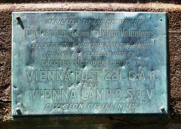 THIRTEEN HUNDRED AND SIXTY-FOUR VOLUNTEERS MEMORIAL CANNON PLAQUE