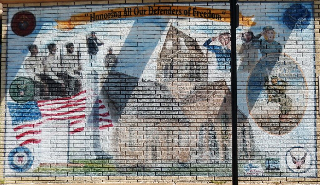 “HONORING ALL OUR DEFENDERS OF FREEDOM” WAR MEMORIAL MURAL