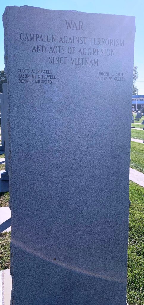 NEW BADEN WAR VETERANS MEMORIAL STONE F