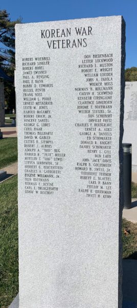 NEW BADEN WAR VETERANS MEMORIAL STONE D