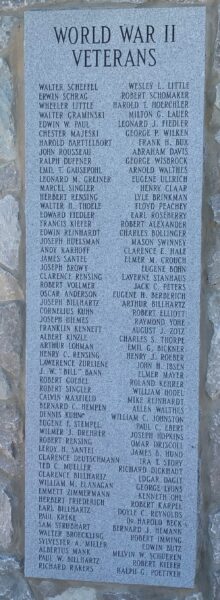 NEW BADEN WAR VETERANS MEMORIAL STONE B