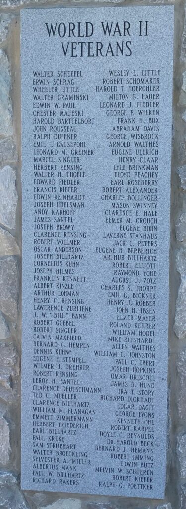 NEW BADEN WAR VETERANS MEMORIAL STONE B