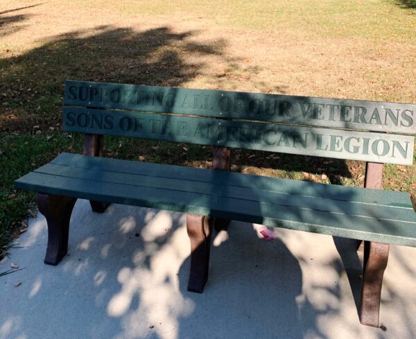SUPPORTING ALL OF OUR VETERANS WAR MEMORIAL BENCH
