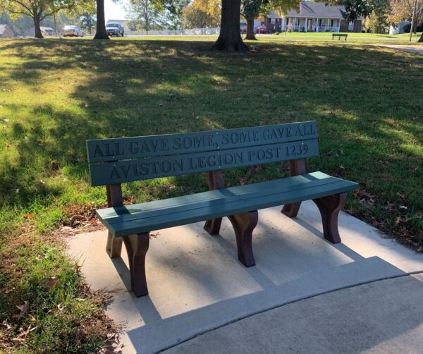 AVISTON ALL GAVE SOME, SOME GAVE ALL WAR MEMORIAL BENCH