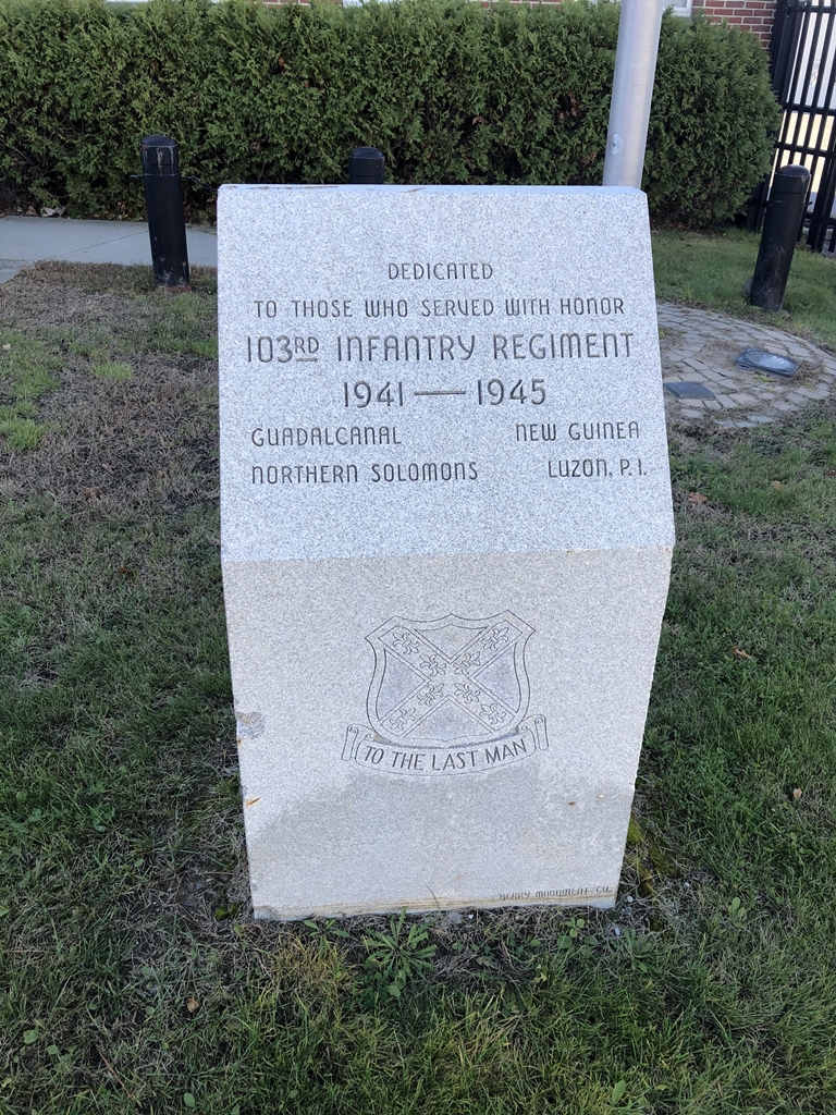 103RD INFANTRY REGIMENT WAR MEMORIAL